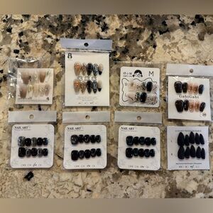 Assorted Nail Art Set *8 sets size MEDIUM*